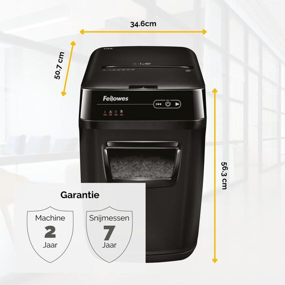Fellowes AutoMax 200C - Shredder - cross-cut - 4 x 38 m | 4653601