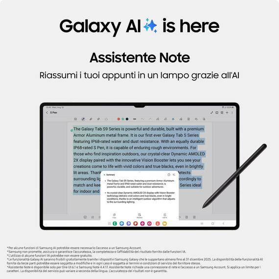 Samsung Galaxy Tab S9+ - Tablet - Android 13 - 2 | SM-X816BZAAEUE