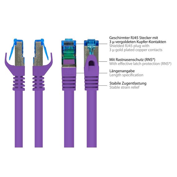 Good Connections Cat6a 3m - 3 m - Cat6a - S/FTP (S-S | 8060-H030V