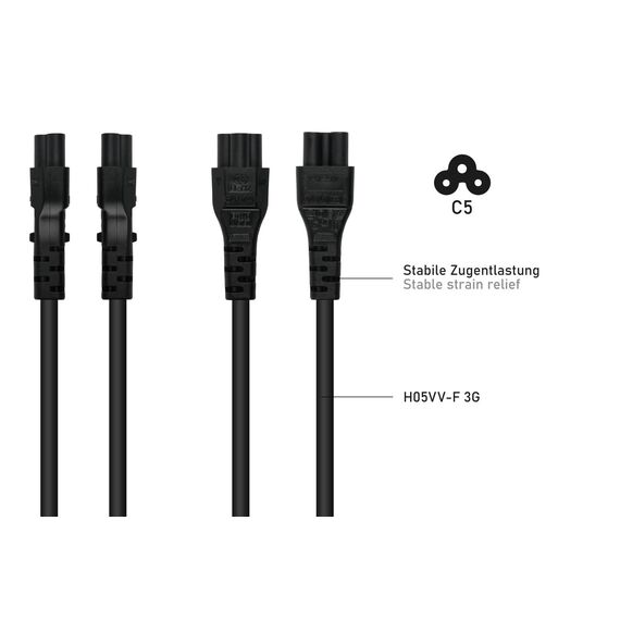 kabelmeister Netzkabel Schweiz Netz-Stecker Typ J S | SK6005-S018