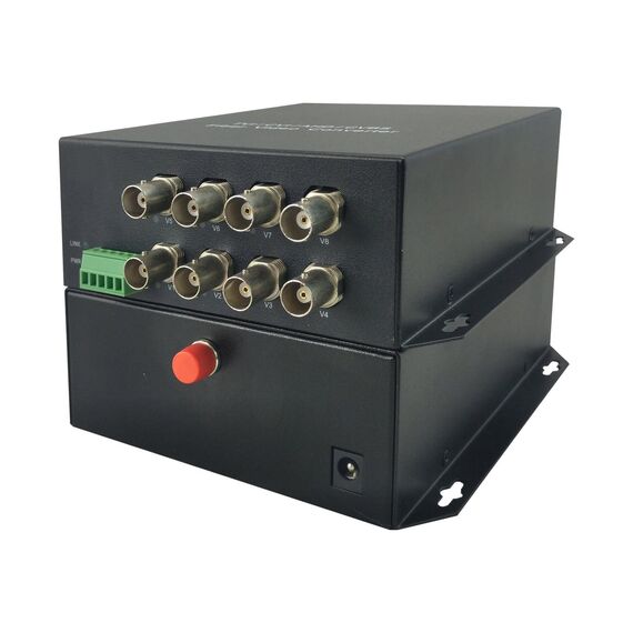 LevelOne AVF-1801 - Video extender - Fibre Channel - 8 ports - up