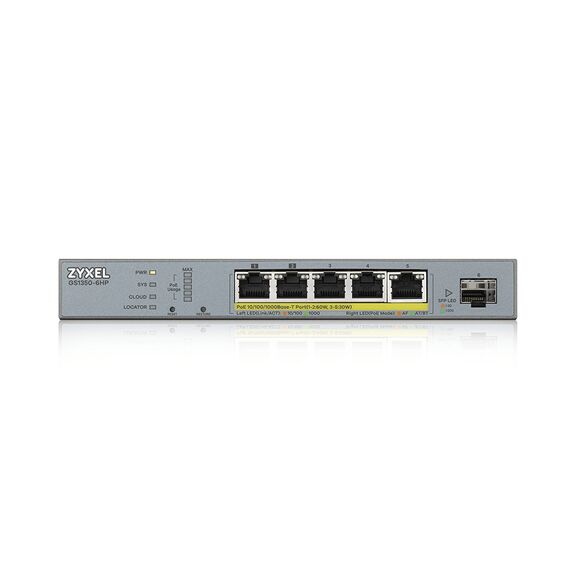 Zyxel GS1350-6HP - Switch - smart - 5 x 10/1 | GS1350-6HP-EU0101F