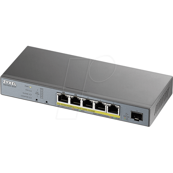 Zyxel GS1350-6HP - Switch - smart - 5 x 10/1 | GS1350-6HP-EU0101F