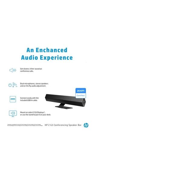 HP Z G3 - Sound bar - for conference system - 2 Watt -  | 74N60AA