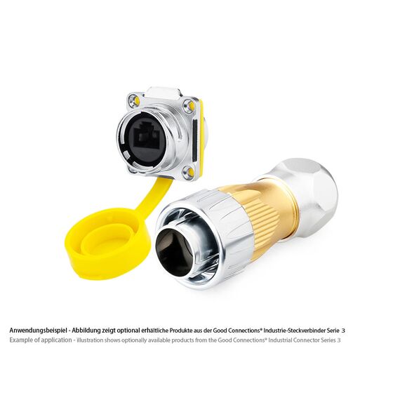 Good Connections S3 IC03-24R02 - RJ45 - Metallic - Yellow - Femal