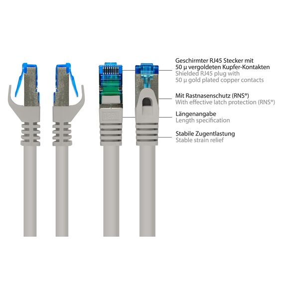 Good Connections 8060-SF020 - 2 m - Cat6a - S/FTP (S-STP) - RJ-45