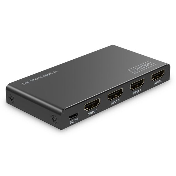 DIGITUS 4K HDMI Switch, 3x1 - Digital/Display/Video | DS-55331