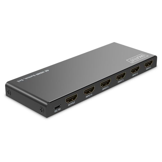 DIGITUS 4K HDMI Switch, 5x1 - Digital/Display/Video | DS-55332