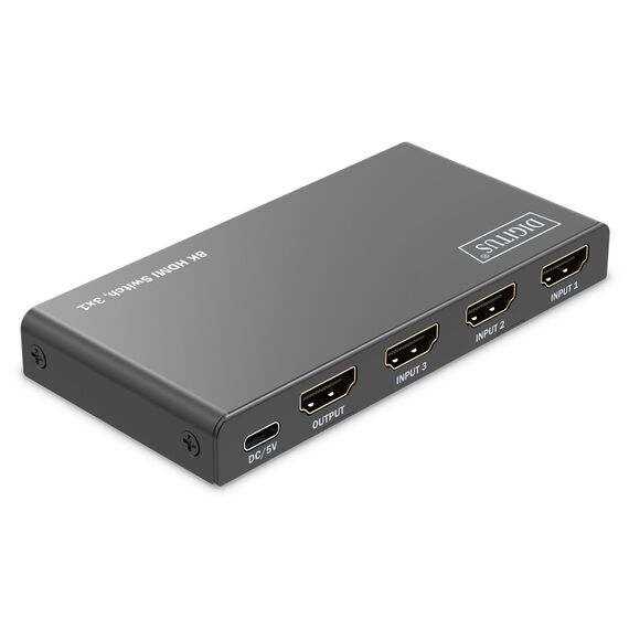 DIGITUS 8K HDMI Switch, 3x1 - Digital/Display/Video | DS-55333