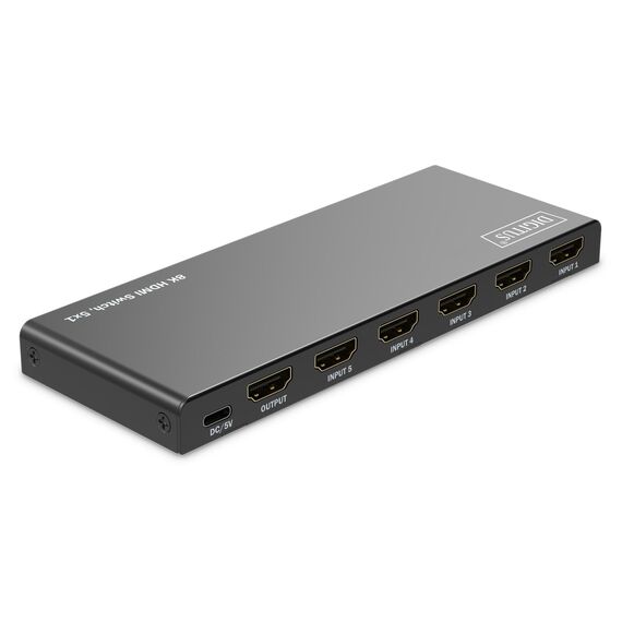 DIGITUS 8K HDMI Switch, 5x1 - Digital/Display/Video | DS-55334