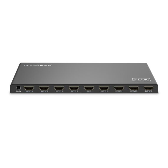 DIGITUS HDMI Splitter 1x8 4K/60Hz HDCP 2.3 EDID Contro | DS-55338