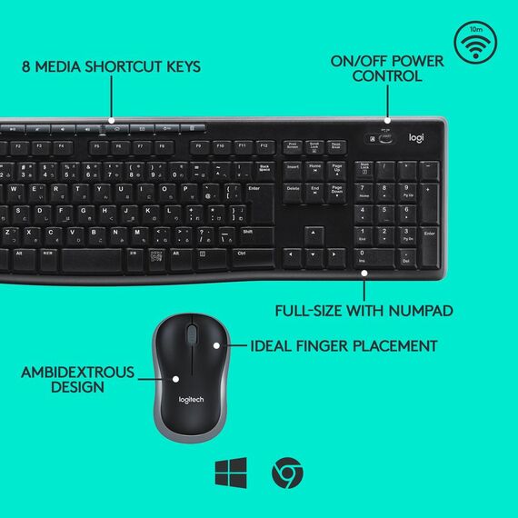 Logitech MK270 Wireless Combo - Keyboard and mouse s | 920-004534