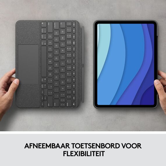 Logitech Combo Touch - Keyboard and folio case - wit | 920-010255
