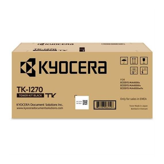 Kyocera TK1270 Toner Cartridge Black Toner 1T0C140NL0