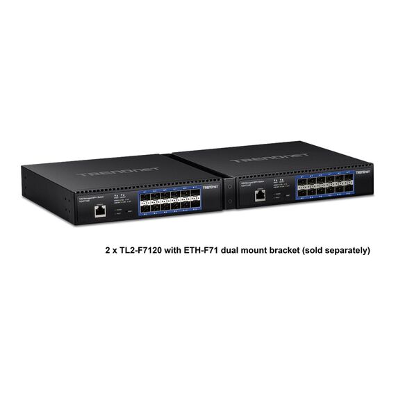 TRENDnet TL2-F7120 - Switch - Managed - 12 x 10 Gigabit SFP+ - ra