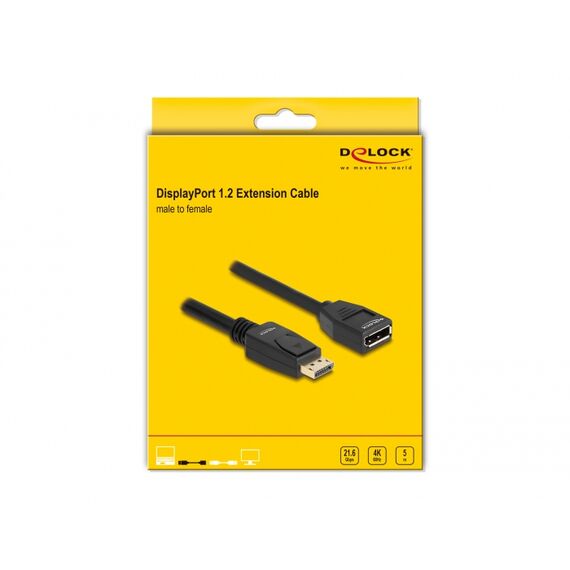 Delock - DisplayPort extension cable - DisplayPort (M) to | 80004