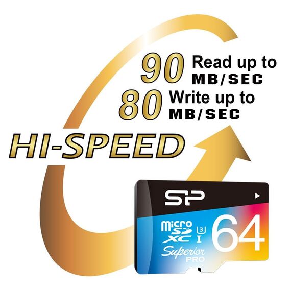 SILICON POWER Superior Pro - Flash memory ca | SP064GBSTXDU3V20SP