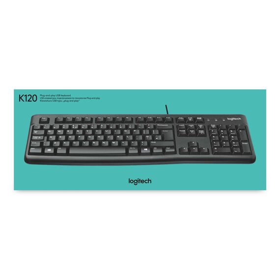 Logitech K120 - Keyboard - USB - Belgium | 920-002482