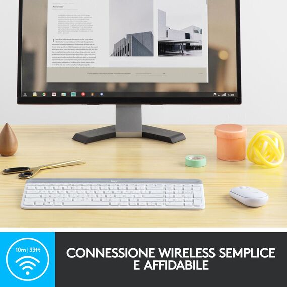 Logitech Slim Wireless Combo MK470 - Keyboard and mo | 920-009197