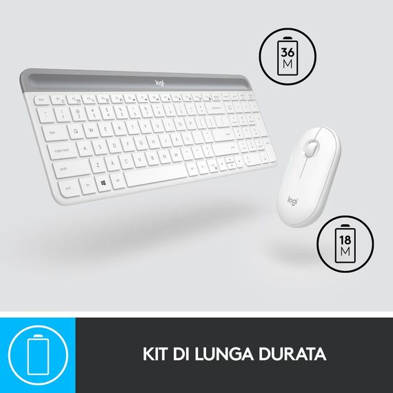 Logitech Slim Wireless Combo MK470 - Keyboard and mo | 920-009197