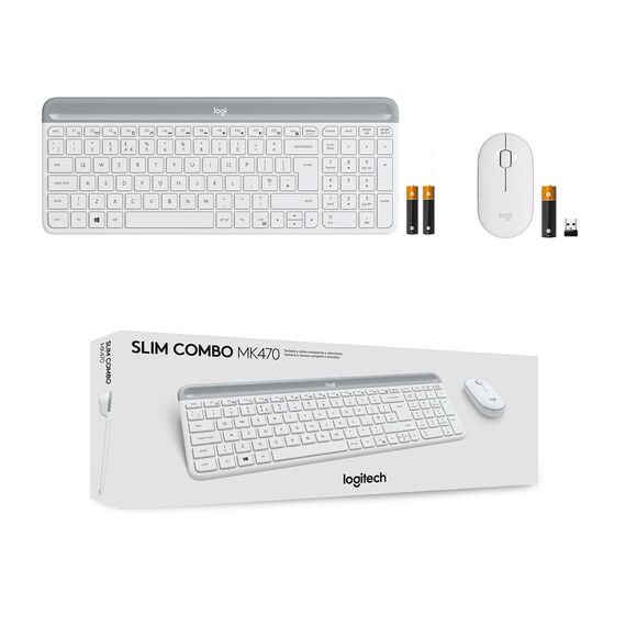Logitech Slim Wireless Combo MK470 - Keyboard and mo | 920-009197