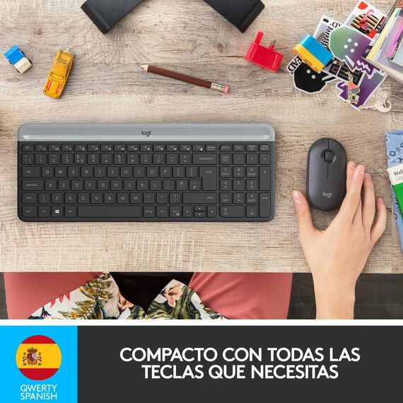 Logitech Slim Wireless Combo MK470 - Keyboard and mo | 920-009198