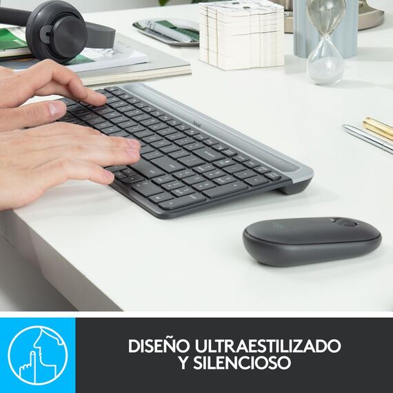Logitech Slim Wireless Combo MK470 - Keyboard and mo | 920-009198