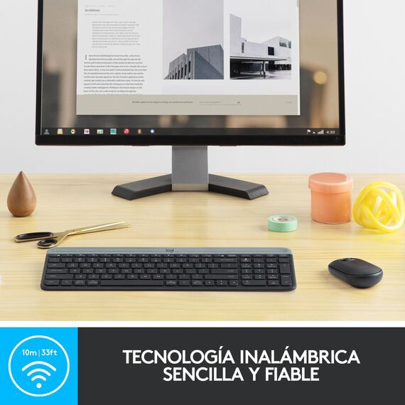 Logitech Slim Wireless Combo MK470 - Keyboard and mo | 920-009198