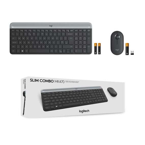Logitech Slim Wireless Combo MK470 - Keyboard and mo | 920-009198