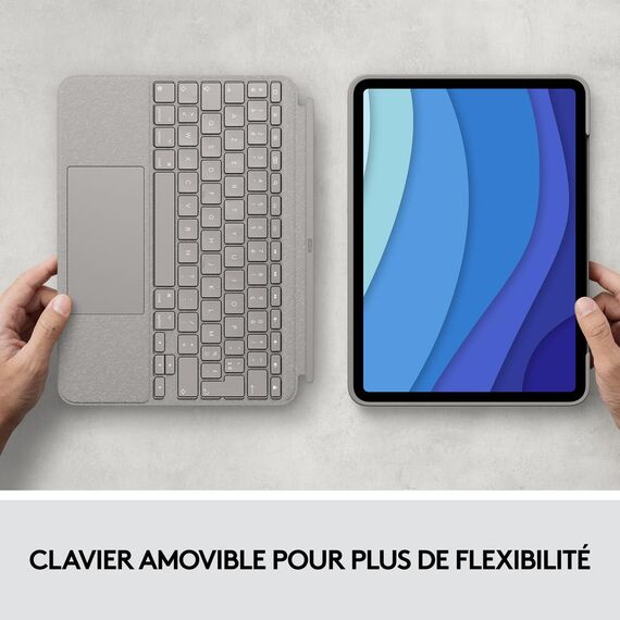 Logitech Combo Touch - Keyboard and folio case - wit | 920-010172