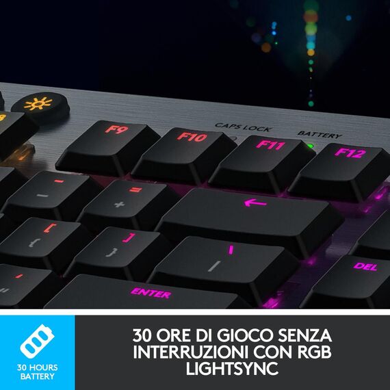 Logitech G G915 - Keyboard - backlit - USB, Bluetoot | 920-010591