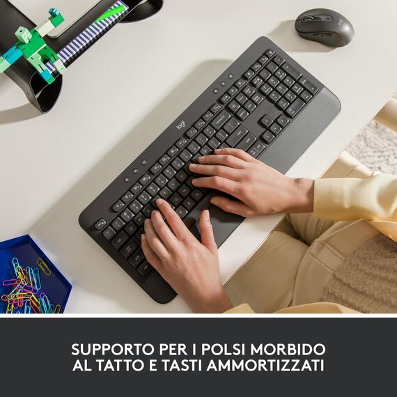 Logitech Signature K650 - Keyboard - wireless - Blue | 920-010915