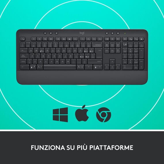 Logitech Signature K650 - Keyboard - wireless - Blue | 920-010915