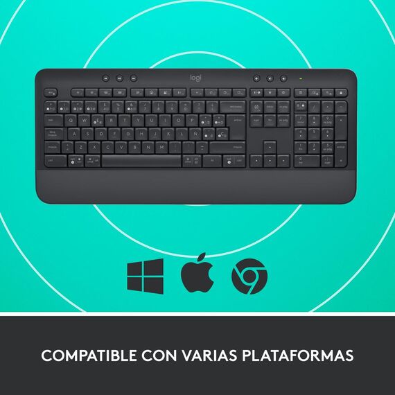Logitech Signature K650 - Keyboard - wireless - Blue | 920-010917