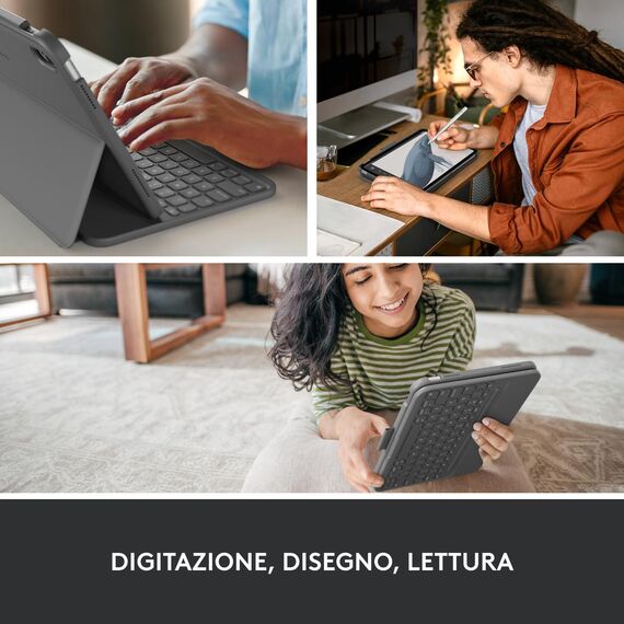 Logitech Slim Folio - Keyboard and folio case - wire | 920-011427