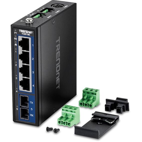 TRENDnet 5PORT HARDENED INDUSTRIAL GIGABIT DINRAIL TIG51SC