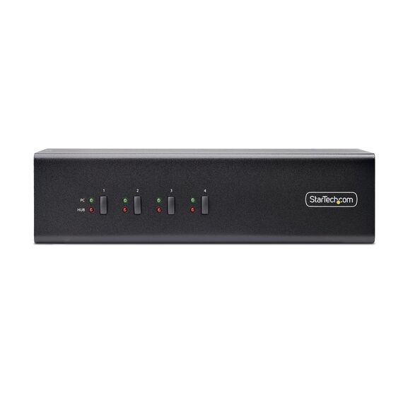 StarTech.com 4-Port Dual-Monitor DisplayPor | P4DD46A2-KVM-SWITCH