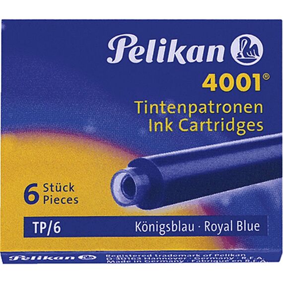 Pelikan 4001 TP/6 - Ink cartridge - royal blue - 0.8 ml  | 330795
