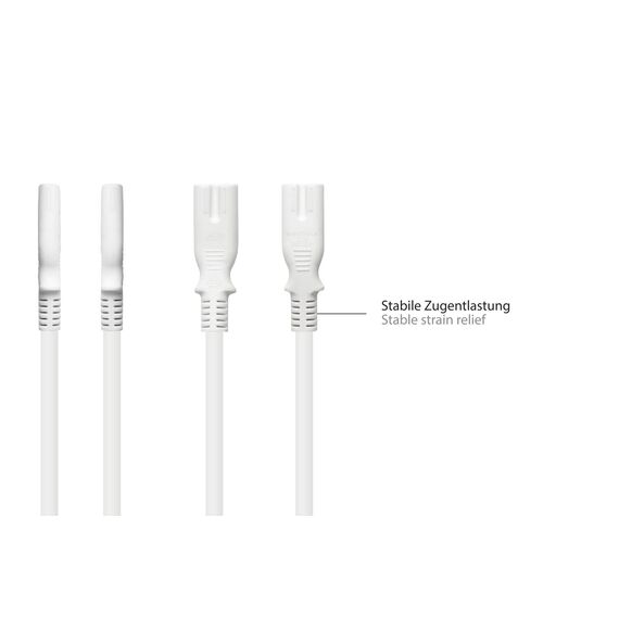 Good Connections P0370-W100 - 10 m - Power plug type C - C7 coupl