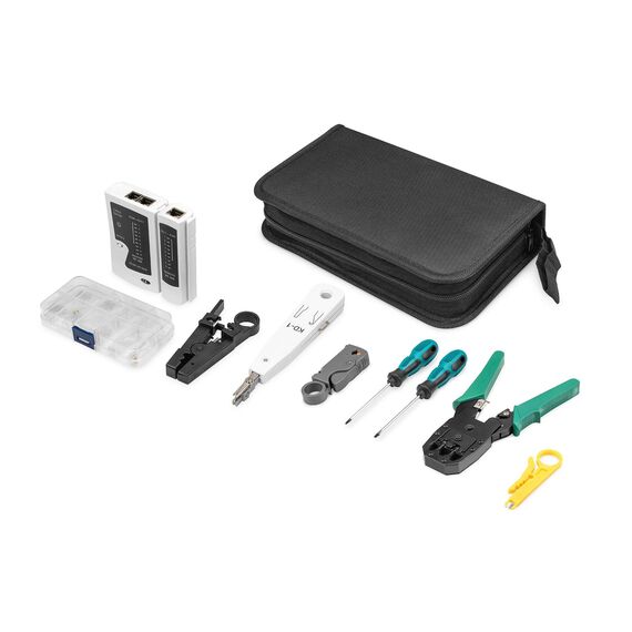 DIGITUS Network Tool Set LAN Tester Crimping Cut and S | DN-94027