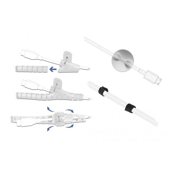 Delock - Cable organiser kit for cables | 18392