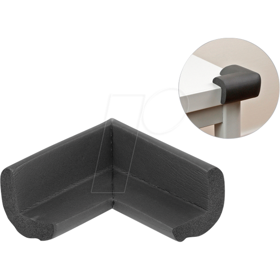 Delock - Edge protector - black | 18398