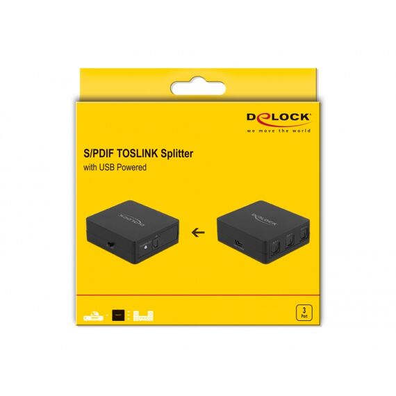 Delock - Audio splitter - 3 x SPDIF - desktop | 63397