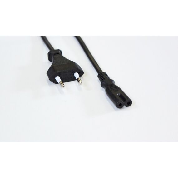 WANTEC 7920 - 0.2 m - CEE7/16 - 2x0,75² - black - CEE7/16 Plug (E