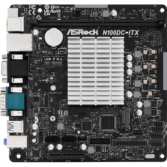 ASRock N100DC-ITX - Motherboard - mini ITX - I | 90-MXBLM0-A0UAYZ