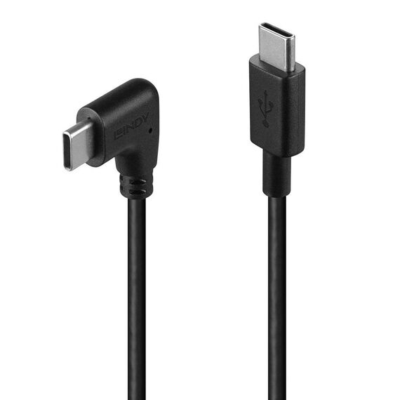 Lindy 1m USB 2.0 Type C Cable, 90 Right Angle1 32005