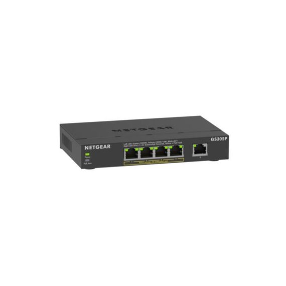 Netgear 5PT GE Unmanages Switch W/POE+ GS305P - S | GS305P-300EUS