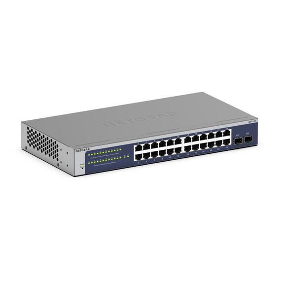 Netgear GS724T 24 Port Gigabit Smart Switch 2x co | GS724T-600EUS