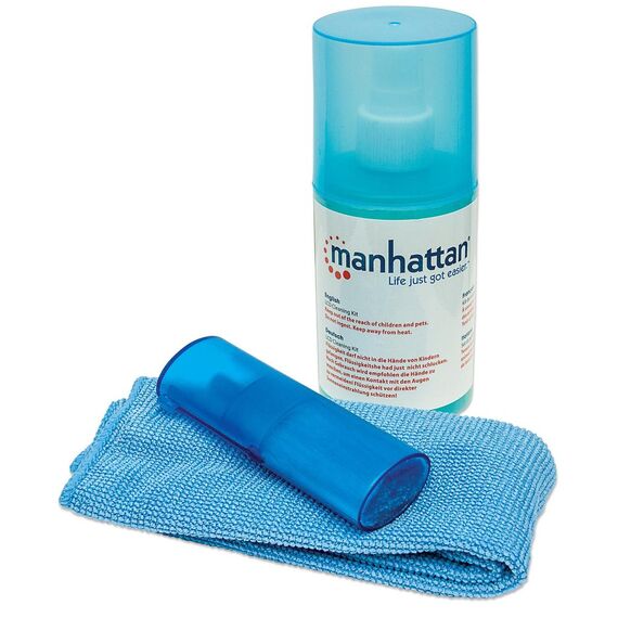 Manhattan LCD Cleaning Kit, Alcohol-free, Includes Clean | 421027