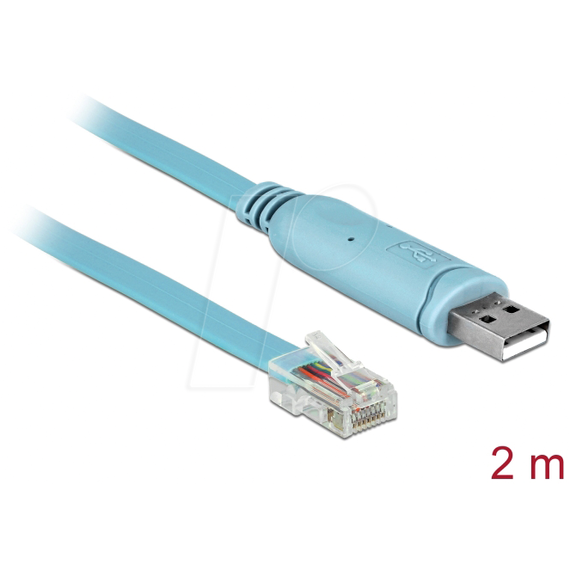 Delock - Serial cable - USB (M) to RJ-45 (M) - 2 m - EIA- | 64185